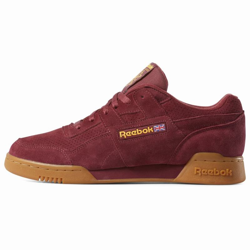 Reebok Workout Plus Mu Tenisky Panske - Červené/Zlate YV9442IL